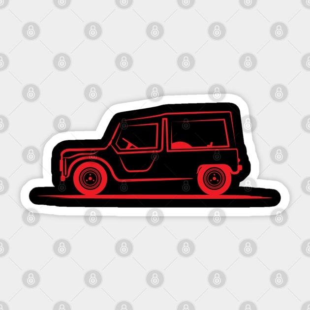 Citroen Mehari Sticker by PauHanaDesign